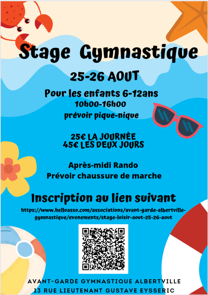 stage ete baby gym aout