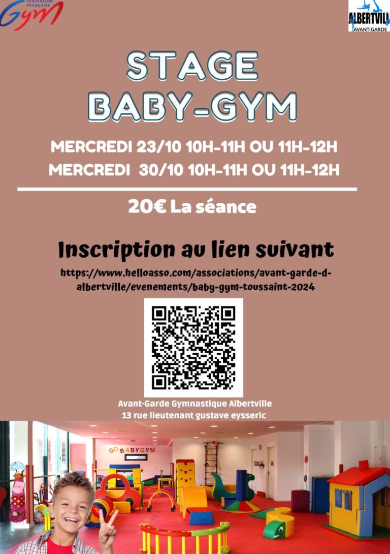 sTAGe babygym octobre 2024